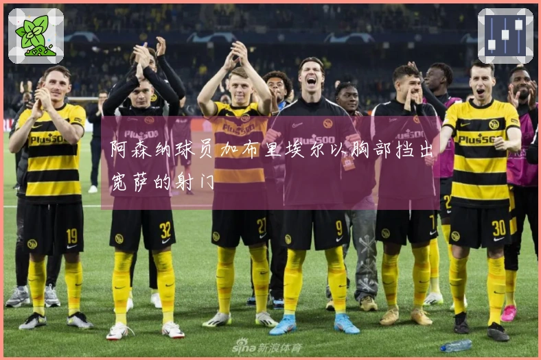 阿森纳球员加布里埃尔以胸部挡出宽萨的射门